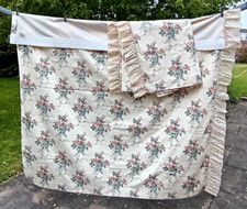 Pair Vintage DORMA CHESTNUT HILL Lined Pencil Pleat Curtains UNUSED