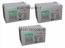 3 X  12V 12AH Lucas Batteries For Electric Bikes Powabyke & Sakura V