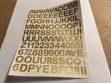 VINYL LETTERS 100 + Gold 1cm (10mm) tall Stick on Self Adhesive Letters/Numbers