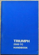 TRIUMPH 2500 TC Car Owner's