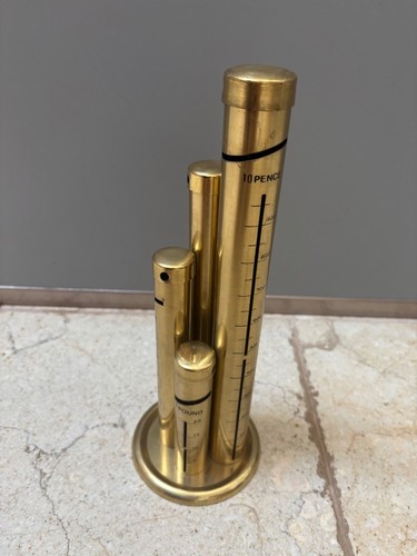 Vintage brass mcm - brass, four