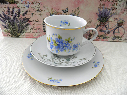 Mismatched bone china - bone, cup
