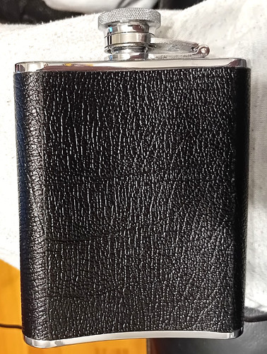 Vintage stainless steel hip - vintage,