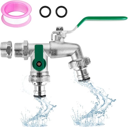 Double garden tap outdoor - double,