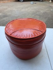 VTG Orange Vinyl Faux Leather