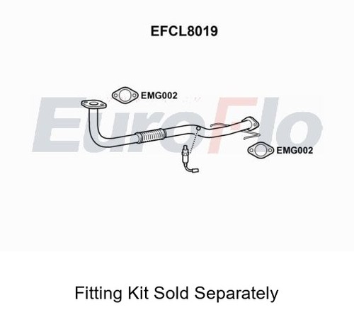 Pipe front exhaust system - front,