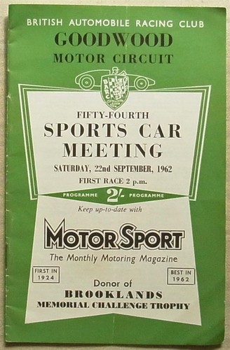 Goodwood sep 1962 54th - goodwood,