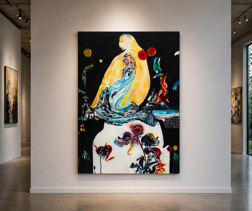 Abstract figurative oil - abstract,