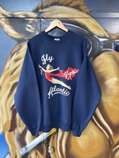 Virgin Atlantic Airlines Sweatshirt Princess Diana Workout Vintage Mens Large