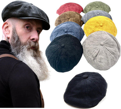 Mens corduroy newsboy - corduroy, hat