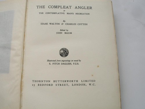 The compleat angler izaak - compleat,