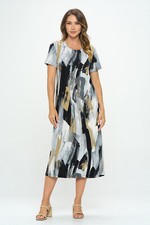 Travel Knit Dress, long A-Line