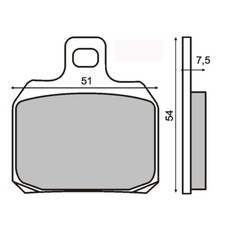 PAIR OF BRAKE PADS FOR DUCATI