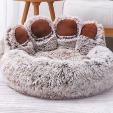 Cute Bear Paw Dog Cat Pup Bed