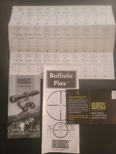 Burris Ballistic Plex Scope & Binoculars Product Guide & Related Paperwork