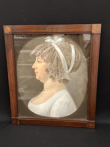 Biedermeier guache painting - biedermeier,