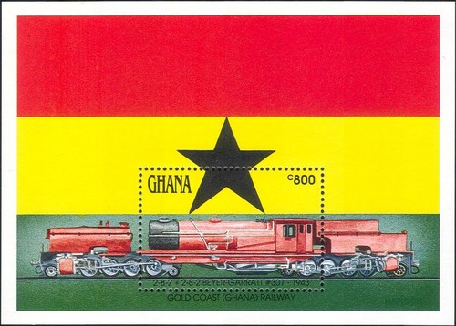 Ghana 1992 trains steam - ghana,