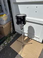 Free P&P. 8” Tom with stand . Add to drum kit. Black finish.