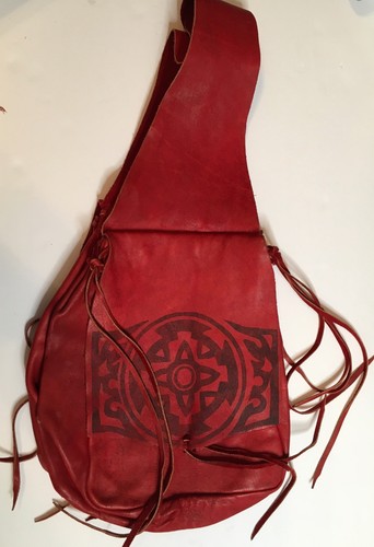 Vintage unusual red leather - vintage,