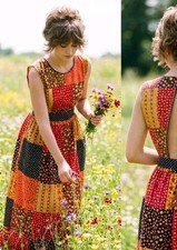 vtg 70s Pinafore Cottagecore