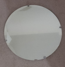 Vintage 1930s Round Mirror Art