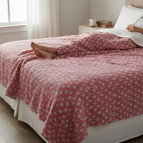 Indian print kantha - print,