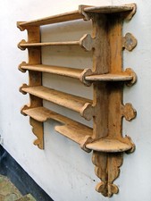 Antique  Pine Shelf Rack From a Baker's Shop in France