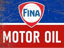 Fina Motor Oil Retro metal Tin
