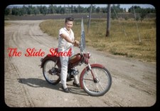 young boy riding vintage Sears