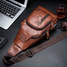 Leather Sling Bag for Men