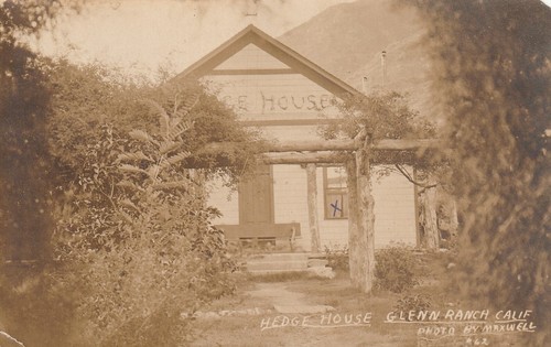 Vintage rppc hedge - rppc:, house