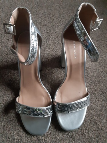 New look silver glitter shoes - glitter,