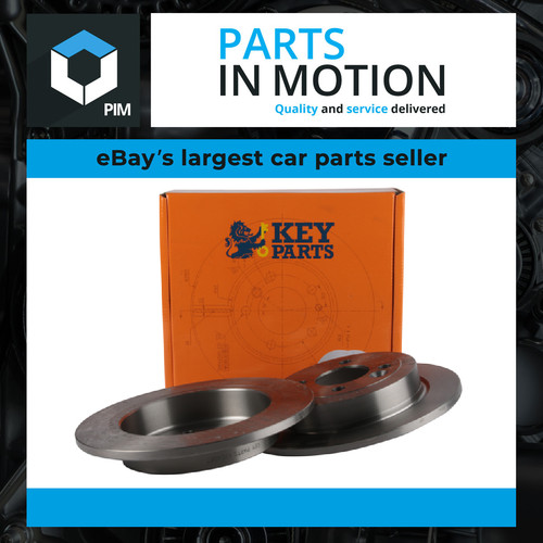 Brake discs pair solid fits - 2x,