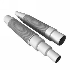 Flexible Waste Pipe Connector 50mm 40mm 32mm Push Fit Water Tube Reducer Adaptor