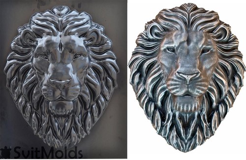Mold lion diy - plaque, king