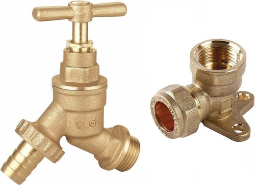 Outdoor garden tap hose union - tap,