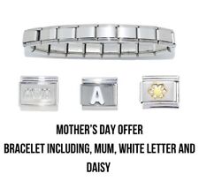 Mother's Day bracelet offer - Bracelet, daisy, mum & letter of your choice