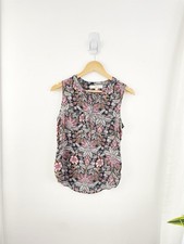 Loft XS Red Paisley Sleeveless Tank Blouse Women’s XS