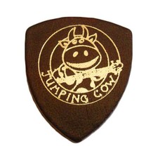 LEATHER PICK PLECTRUM FOR UKULELE & BANJO JUMPING COW WARM SOUND DK BROWN 2.5MM