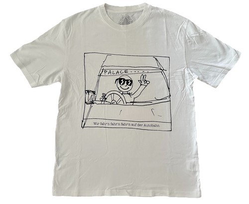 Palace autobahn shirt white - palace, t-shirt
