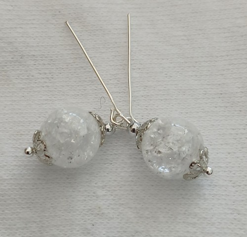 Vintage doll earrings clear - vintage,