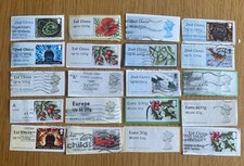 20 GB Post and Go Labels Used Franked Stamps On Paper - with A, World, Europe