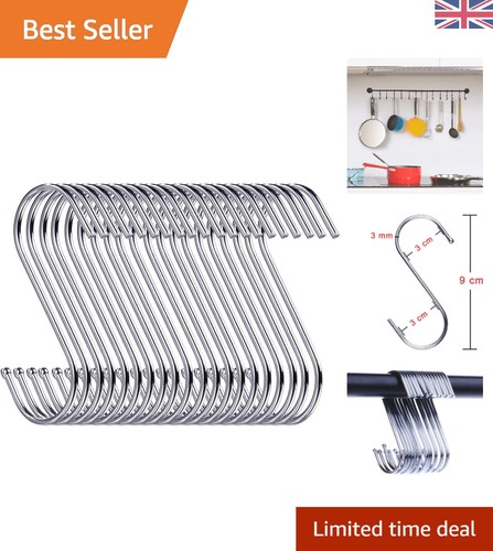 Durable silver hooks 10 - silver, s