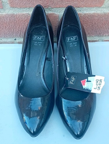 Black patent leather - f&f, court