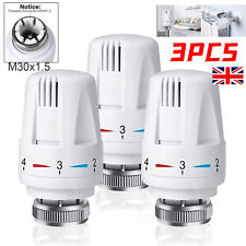 3X Thermostatic Radiator Valve Head M30 x 1.5 Temperature Control Heating System