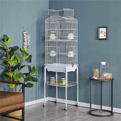 Large bird cage rolling - cage, w/rolling