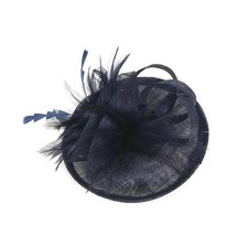 Women Feather Hair Hat Clip On
