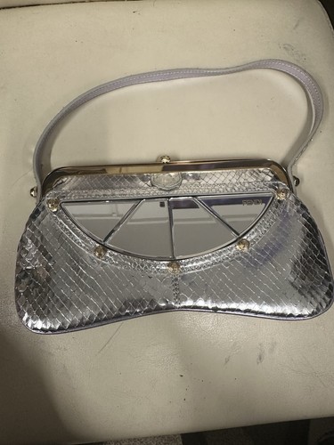 Vintage fendi snakeskin - snakeskin, silver