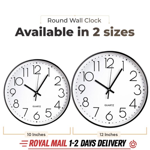 Wall clock silent - 10/12",
