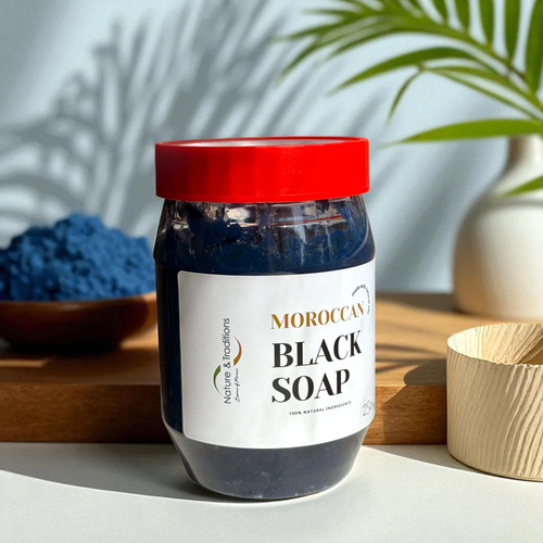 Moroccan blue nila black - blue,
